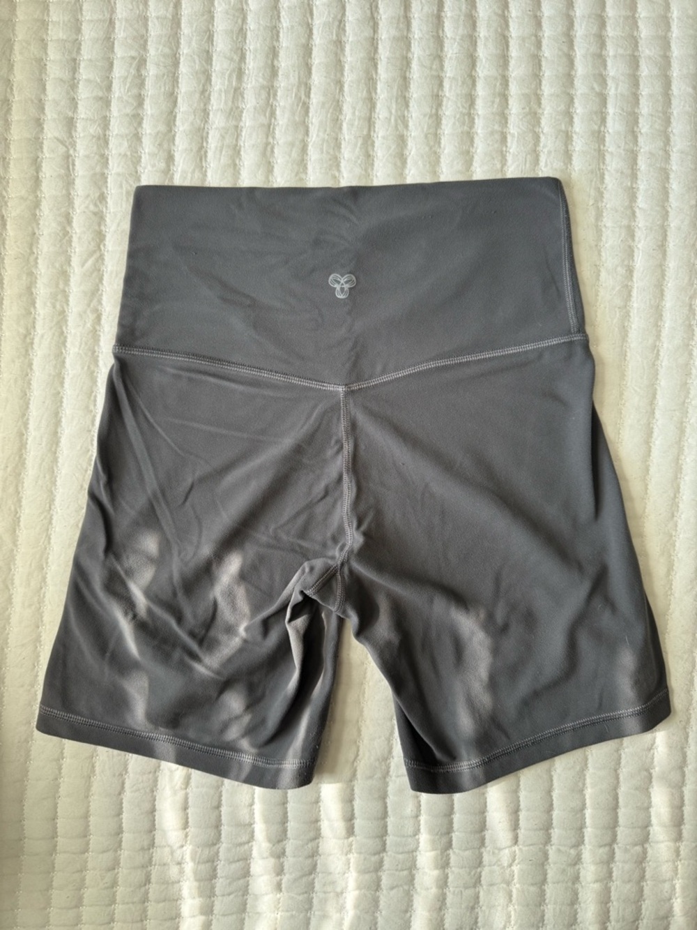 Aritzia High-Rise Charcoal Gray Bike Shorts